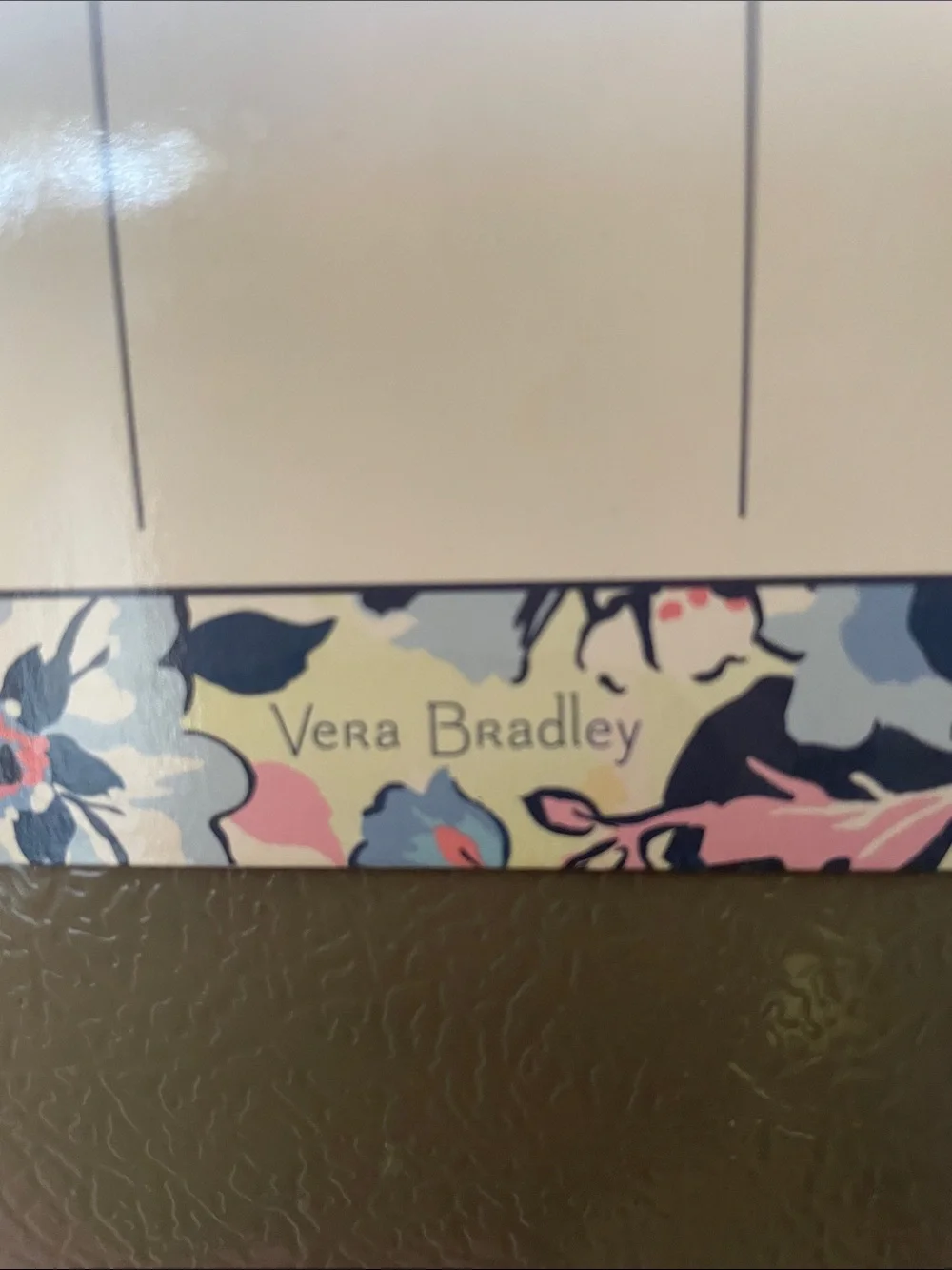Vera Bradley Floral Magnetic Monthly Planner - Blue & Pink